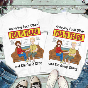Personalized Gifts For Couple Shirt Annoying Each Other 03OHDT050325PA-Homacus