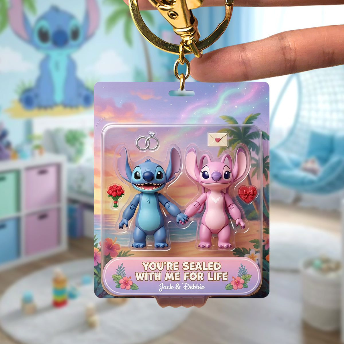 Sealed For Life Couple Acrylic Keychain - Personalized Gifts For Couple 04QHQN070125-Homacus