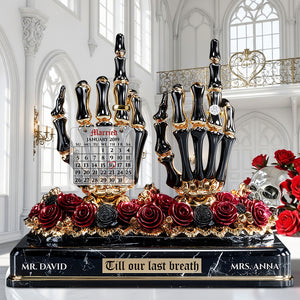 Skeleton Wedding Acrylic Plaque - Personalized Gifts For Couple 02TGDT280625-Homacus