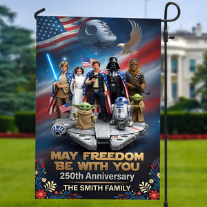 250th Anniversary Garden Flag - Personalized Gifts For Patriotics Garden Flag 01TYQN110626-Homacus