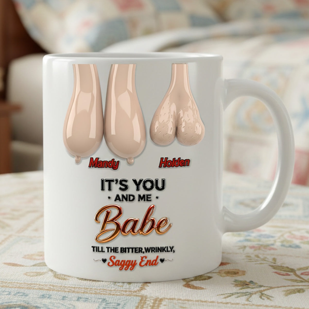 Old Couple Forever Mug - Personalized Gifts For Couple 04OHMG060125-Homacus