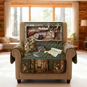 Deer Hunting Quilted Sofa Cover - Personalized Gifts For Hunters 01kimg290126-Homacus