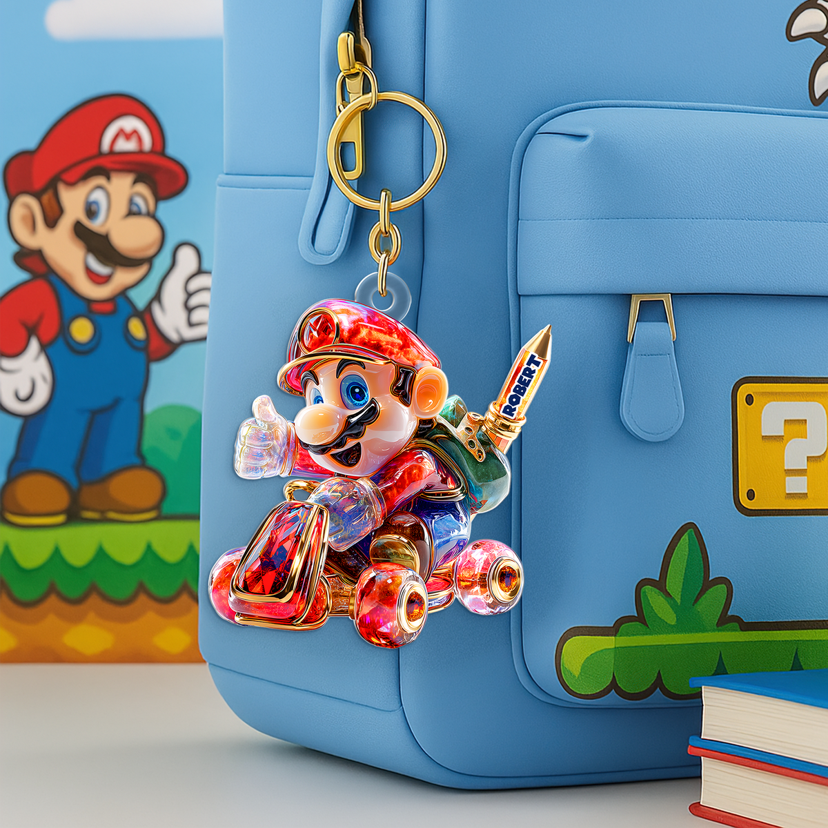 Personalized Gifts For Car Game Fans Keychain, Back To School 05TGPU170625-Homacus