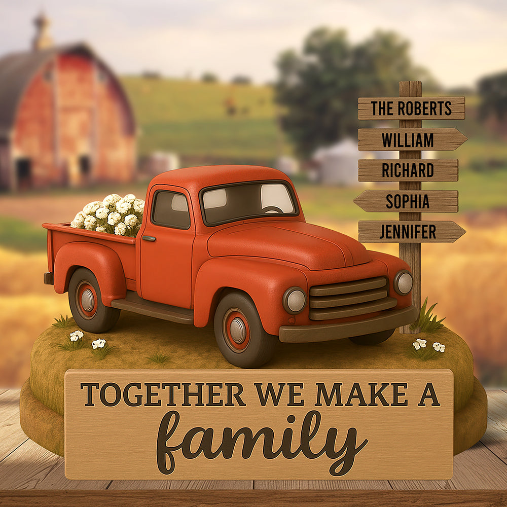 Farmer Family Acrylic Plaque Personalized Gifts For Family 01NAQN170525-Homacus