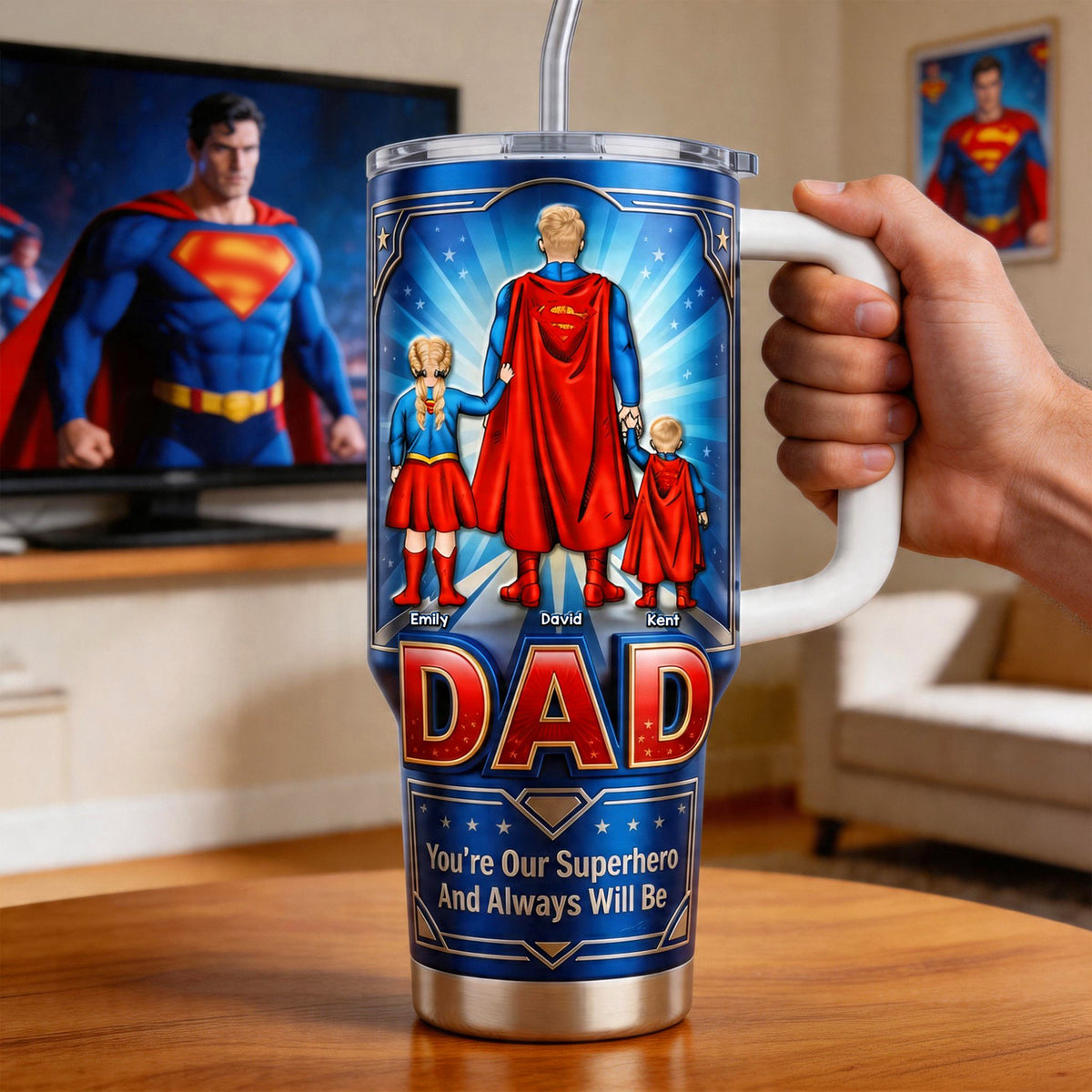 Fearless Guardian Dad Tumbler - Personalized Gifts For Dads 01naqn180426-Homacus