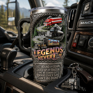 Classic Semi-Truck Legend 40oz Tumbler With Handle - Personalized Gifts For Truckers 02qhlu280526-Homacus