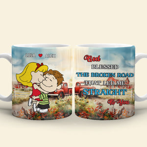 Personalized Gifts For Couple Coffee Mug Couple Hugging 02KAMH040125HHHG-Homacus