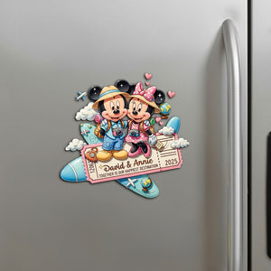 Personalized Gifts For Travel Couple Acrylic Fridge Magnet 08pgtn191125-Homacus