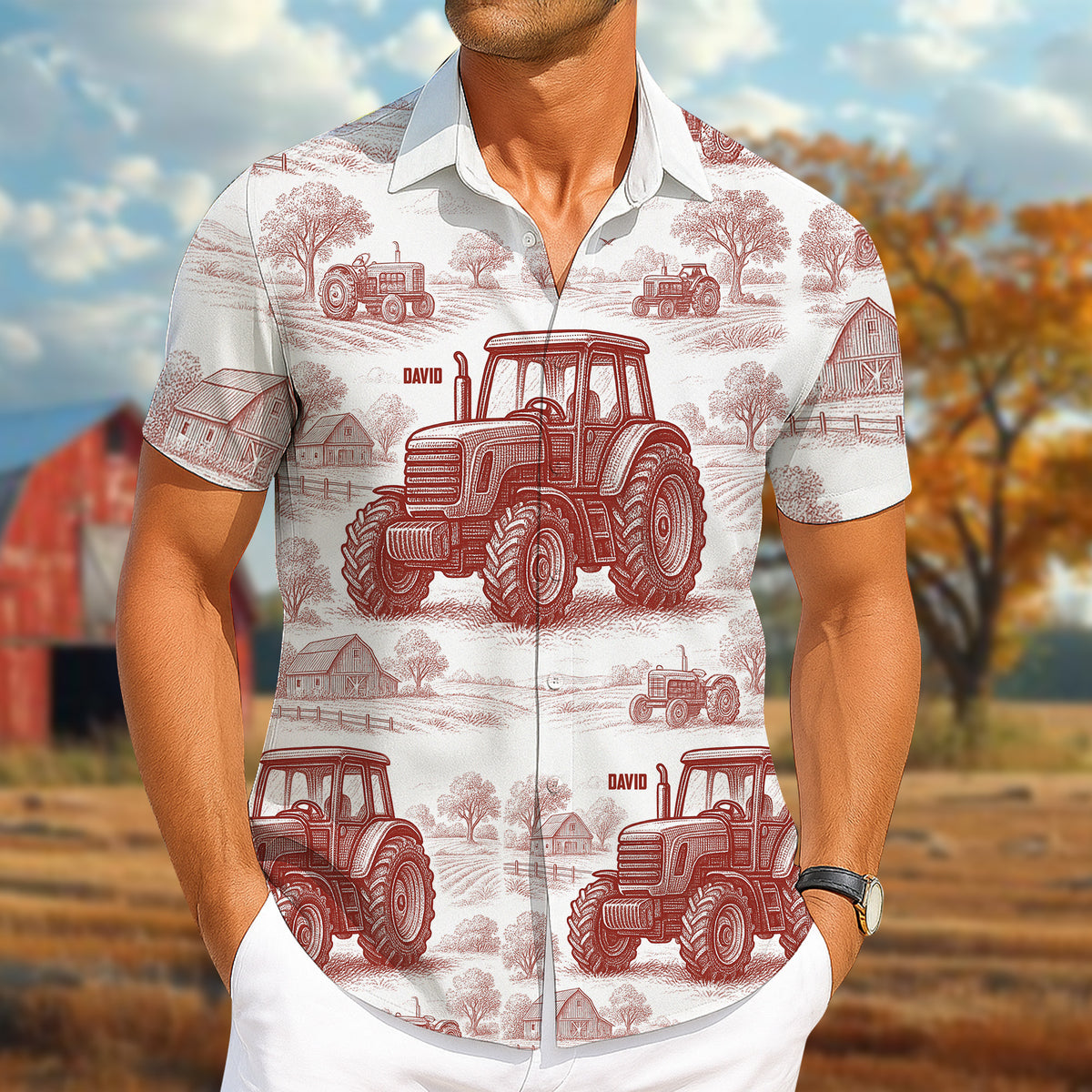 Tractor Hawaiian Shirt - Personalized Gifts For Farmers 02natn130625-Homacus
