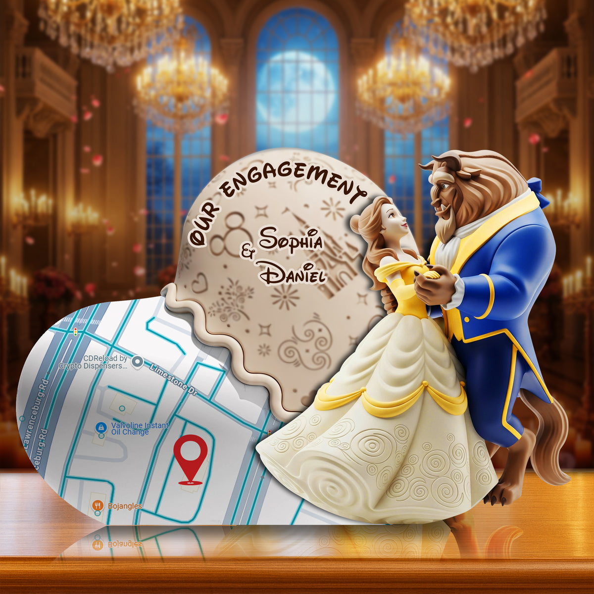 Couple's Sweet Engagement Acrylic Plaque - Personalized Gifts For Couples 01OHLU170725-Homacus