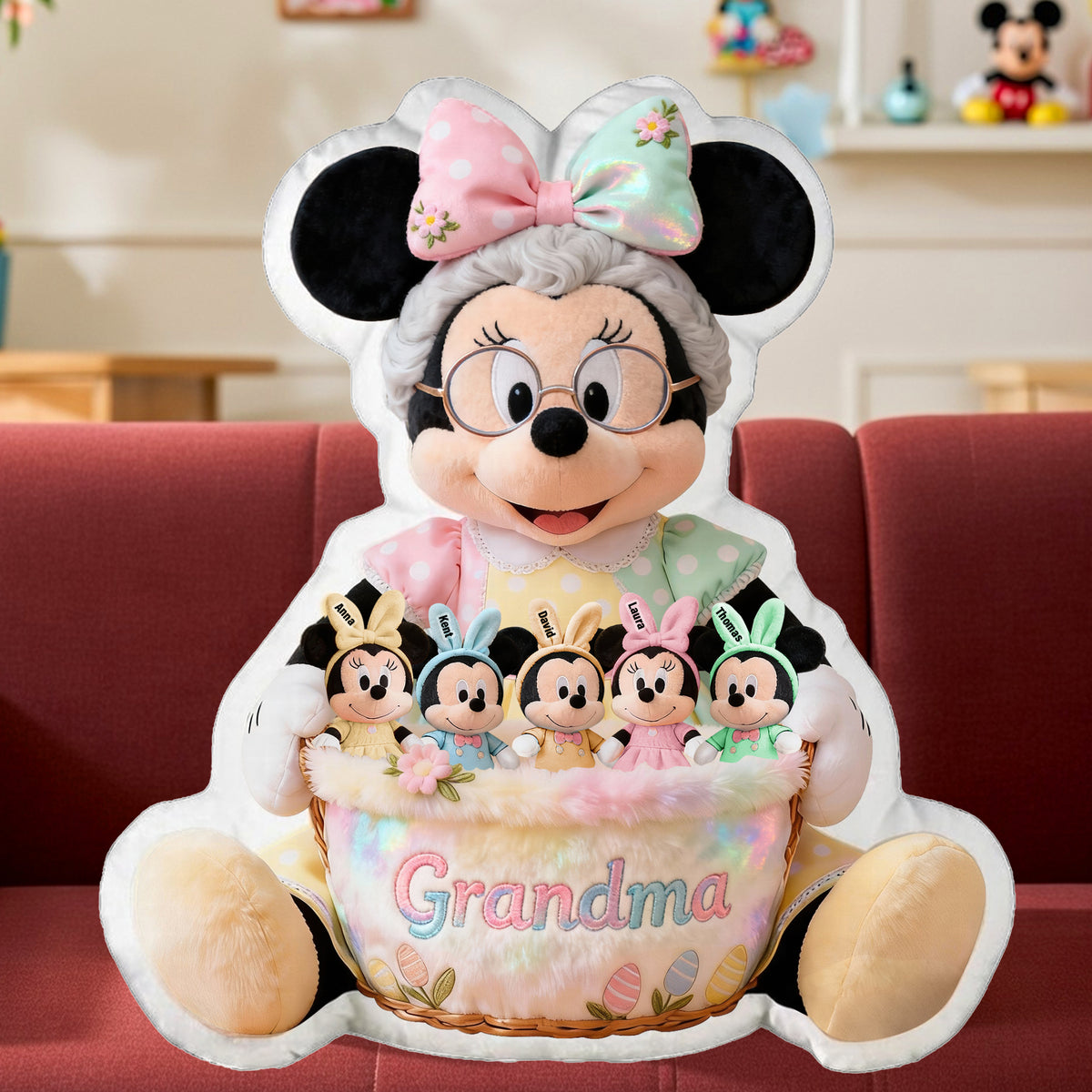 Lovely Easter Custom Shape Pillow - Personalized Gifts For Grandma and Mothers 01pgqn060226-Homacus