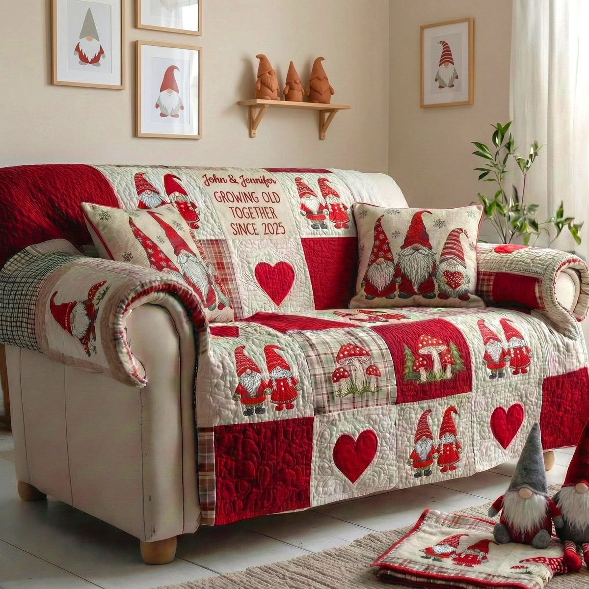 Personalized Gifts For Couple Quilted Sofa Cover 01tgtn220125
