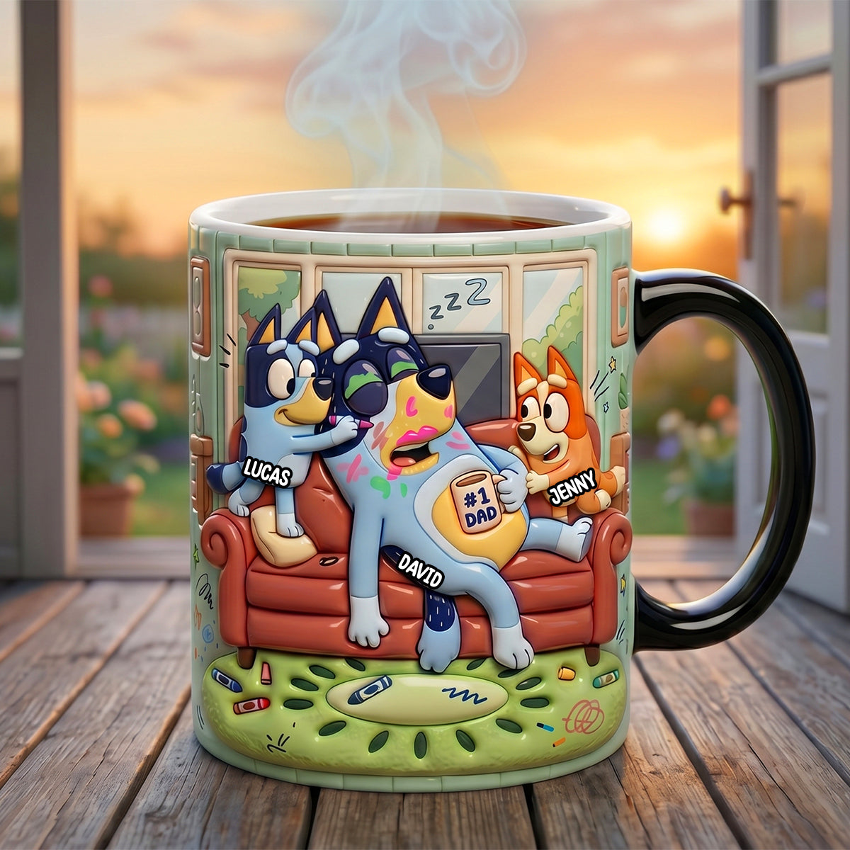 Sleepy Dad Magic Coffee Mug - Personalized Gifts For Father 04QHTN190526-Homacus