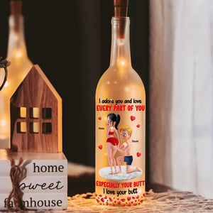 Personalized Funny Gifts For Couple Bottle Lamp I Love Every Part Of You 03natn150725hg-Homacus