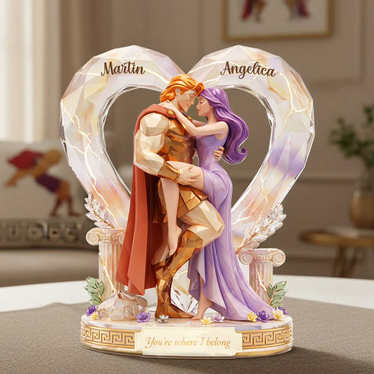 Where I Belong Acrylic Plaque - Personalized Gifts For Couple 05kimg091225-Homacus