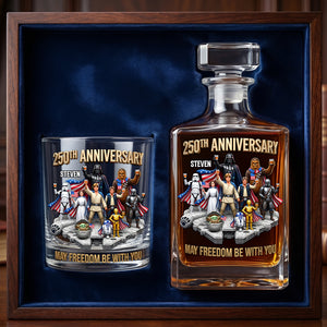 Warriors Celebrate America 250th Anniversary Decanter Set - Personalized Gifts For Patriots 04tydh250626-Homacus