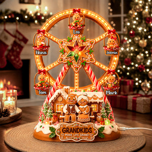 Sweetest Gingerbread Christmas - Personalized Gifts For Grandparents Acrylic Light Box 02PADH260826-Homacus