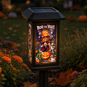 Boo To You Garden Lamp - Personalized Gifts For Halloween Solar Power Garden Lamp 04TYQN190826