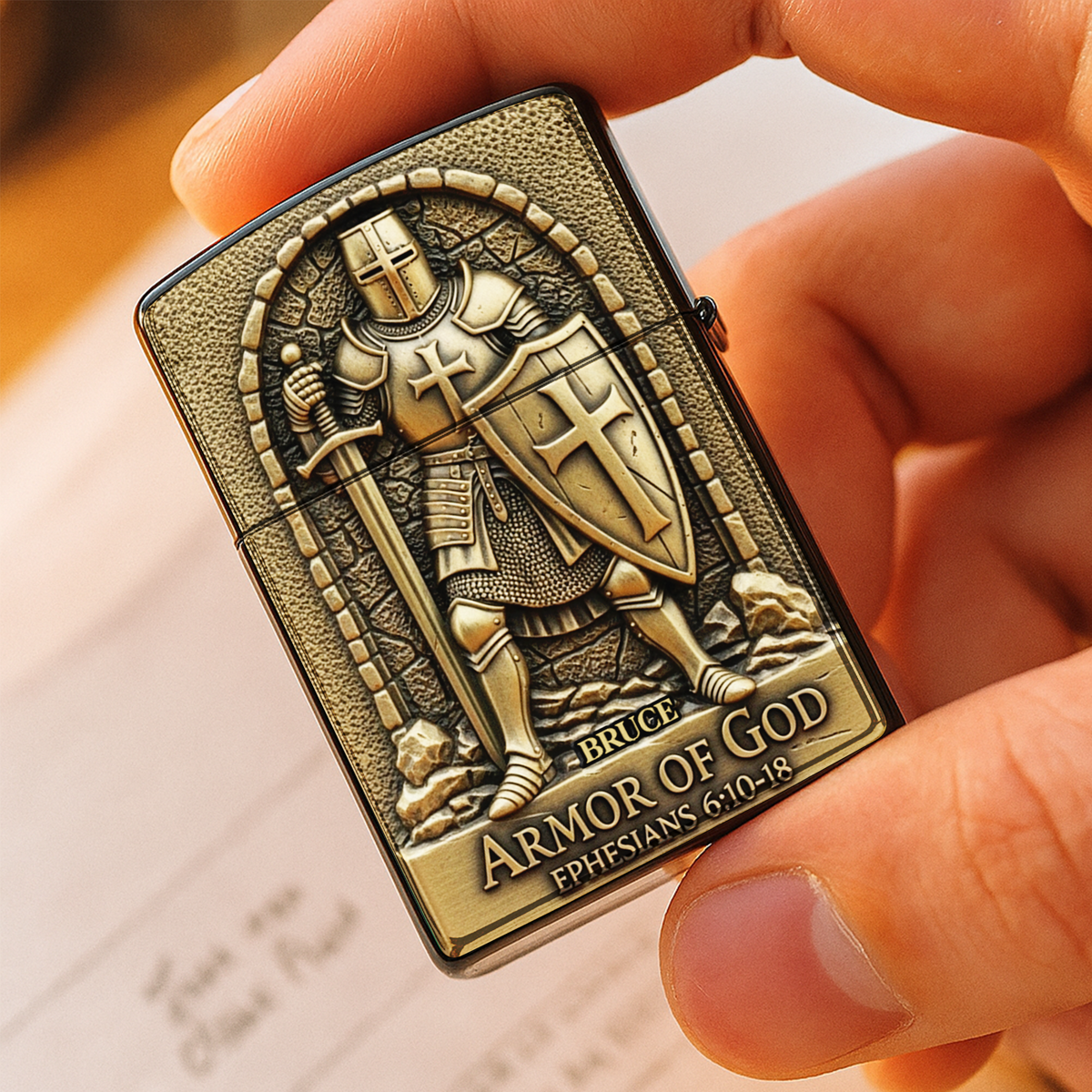 Armor of God Lighter - Personalized Gifts For Christian 04TOLU150825-Homacus