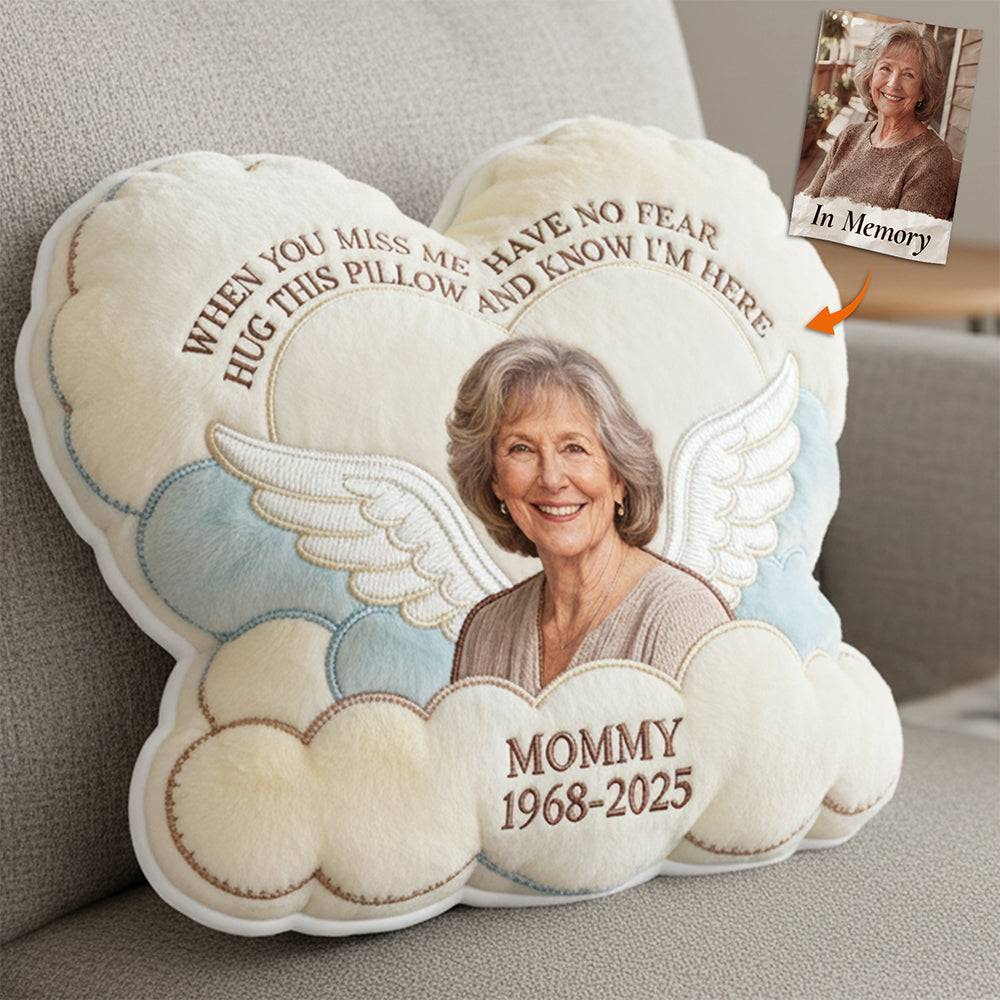 Miss The Angel In Heaven Shaped Pillow, Personalized Keepsake To Remember Loved One 03qhta221225-Homacus