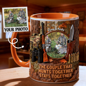 Hunting Couple Custom Photo Coffee Mug - Personalized Gifts For Couple 05kimg140126-Homacus