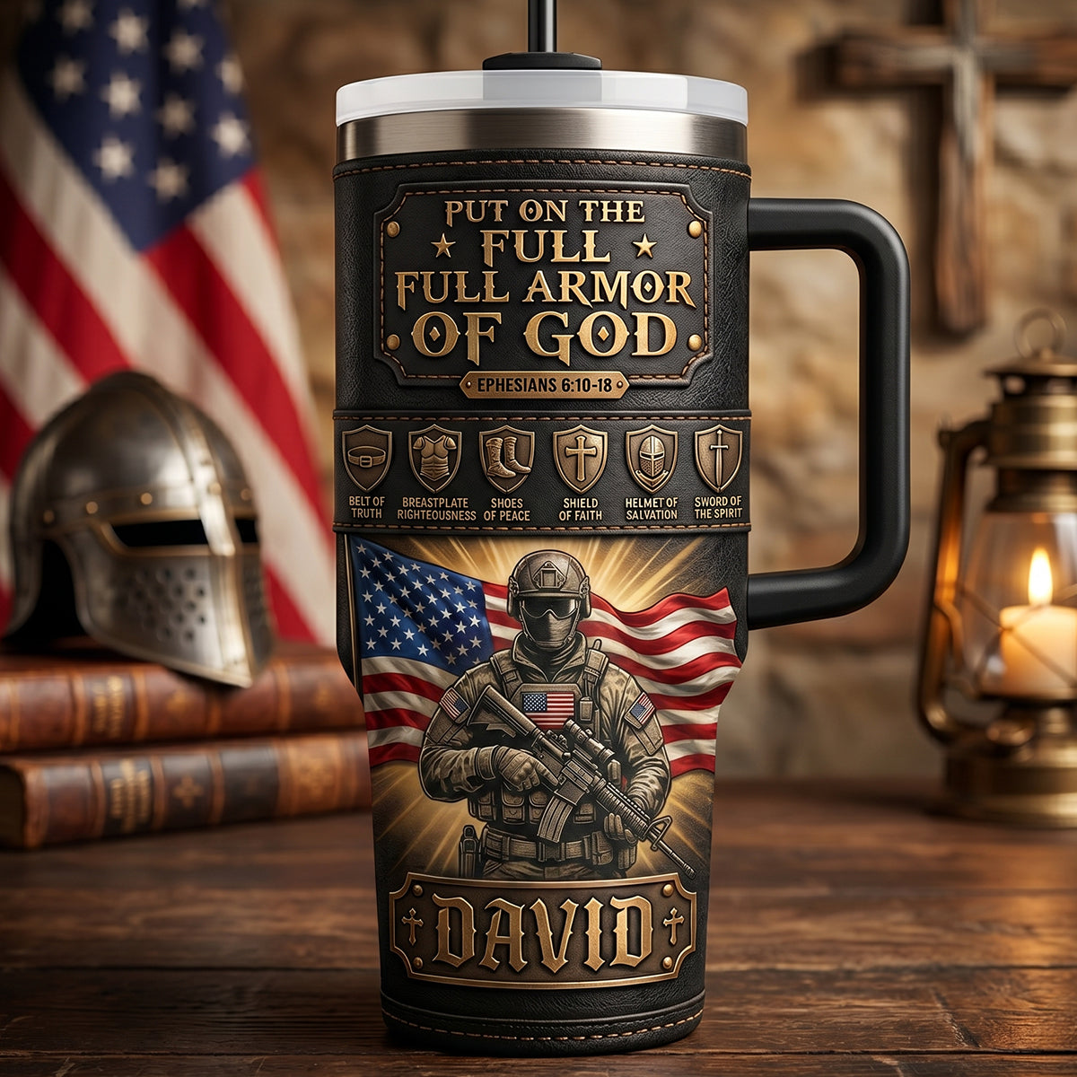 USA Armor Of God Tumbler - Personalized Gifts For Patriots 06PADT300526-Homacus