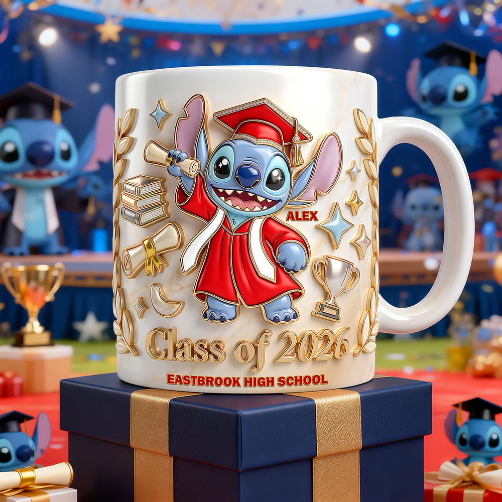 Lovely Alien Celebrate Graduation Coffee Mug - Personalized Gifts For Graduates 03nadt210426-Homacus