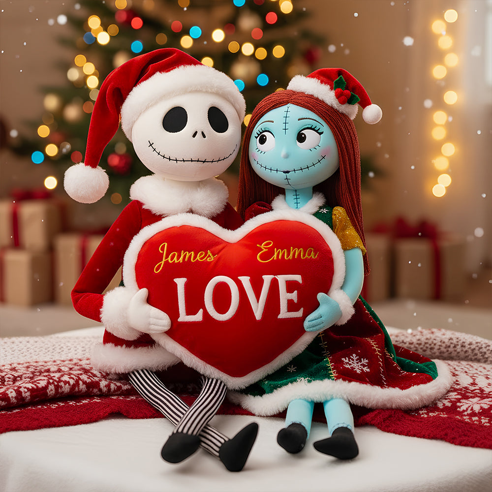 Christmas Couple Custom Shaped Pillow - Personalized Gifts For Couples 05TODT081125-Homacus