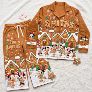 Cute Gingerbread Family Pajama Set - Personalized Gift For Christmas 02PATA270826-Homacus