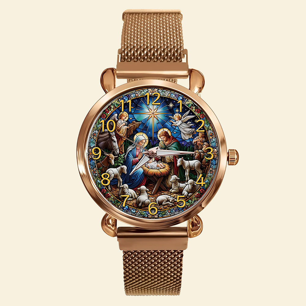 Jesus Blessing Mesh Strap Quartz Watch – Personalized Gifts For Jesus Lovers 01huqn250725-Homacus