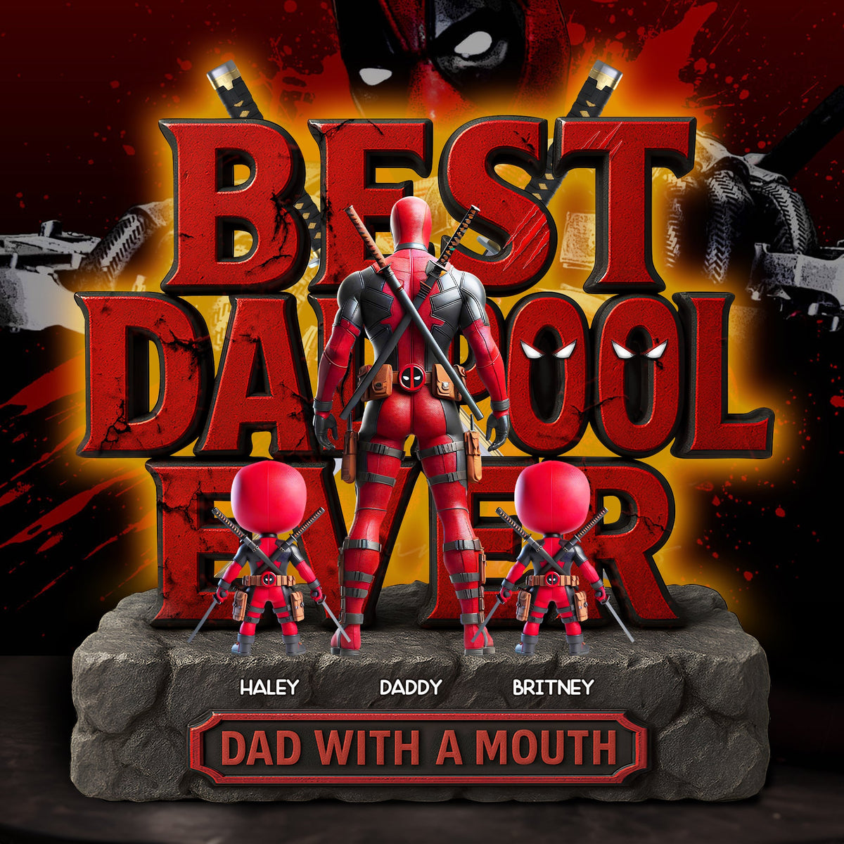 Best Dad Ever Acrylic Plaque - Personalized Gifts For Father 01OHLU010525-Homacus