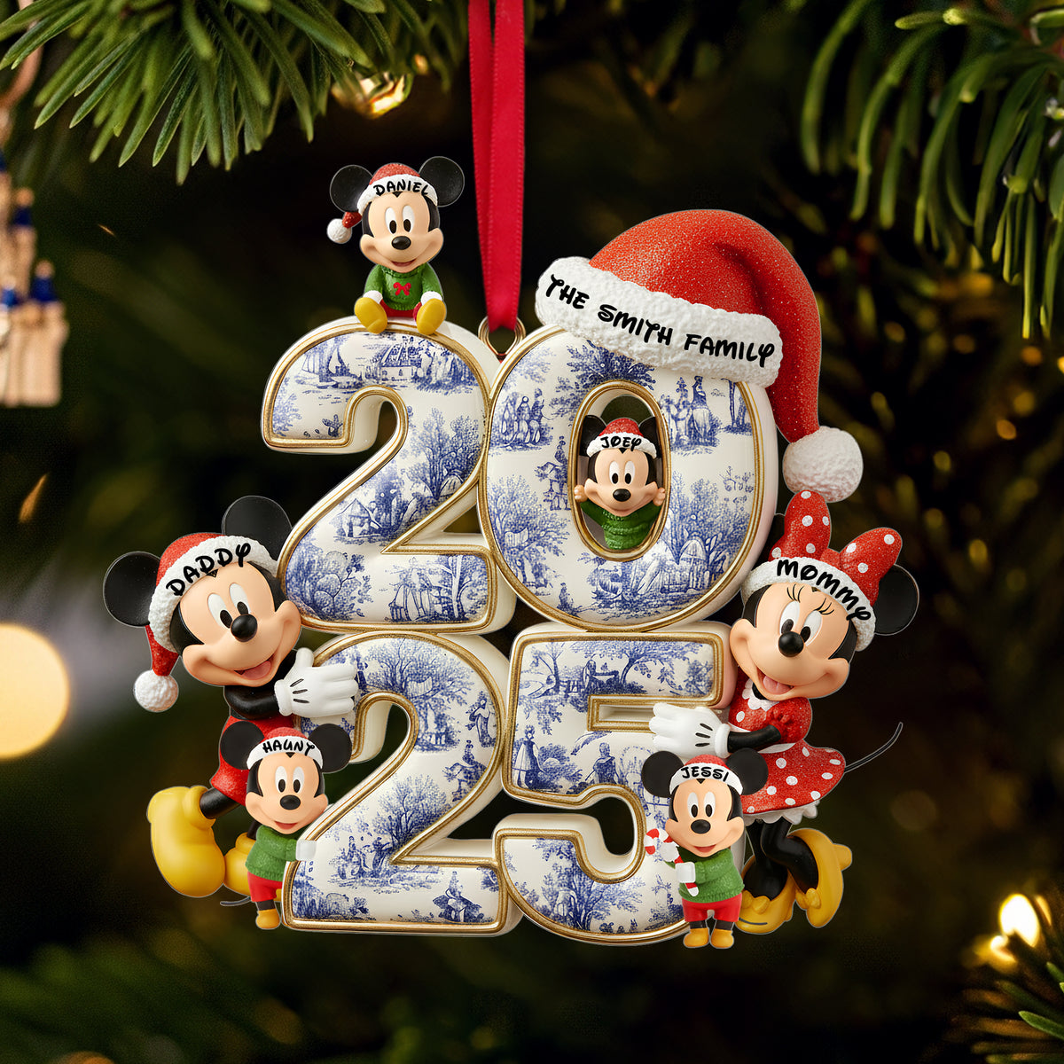 Adorable Family Christmas Acrylic Ornament - Personalized Gifts For Family 03TOLU300925-Homacus