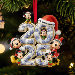 Adorable Family Christmas Acrylic Ornament - Personalized Gifts For Family 03TOLU300925-Homacus