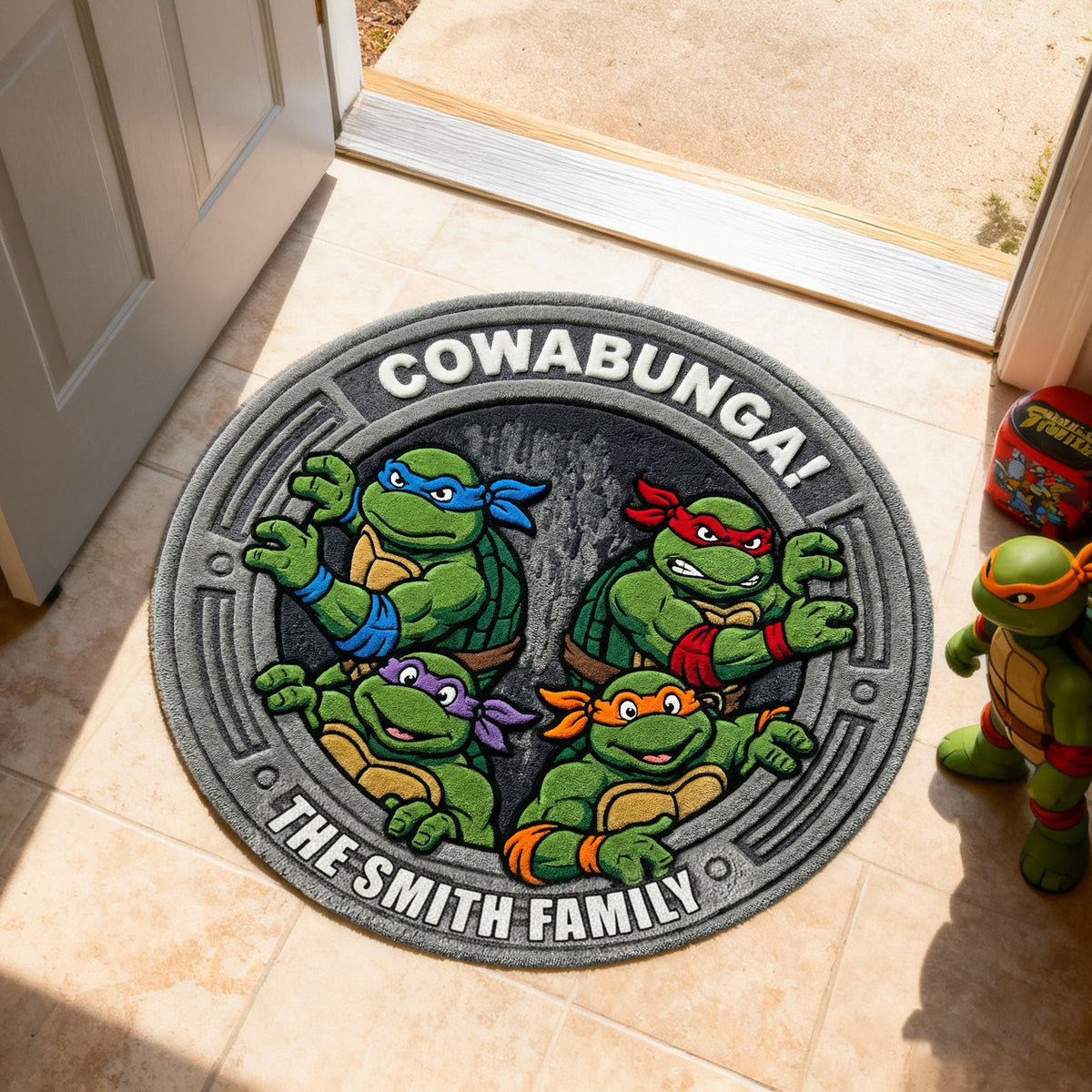 Playful Hero Squad Welcome Mat - Personalized Gift For Family 04NALU040226-Homacus