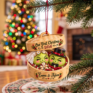 Our First Christmas Dumpling Couple Ornament - Personalized Gifts For Couple 05TOTN191026-Homacus