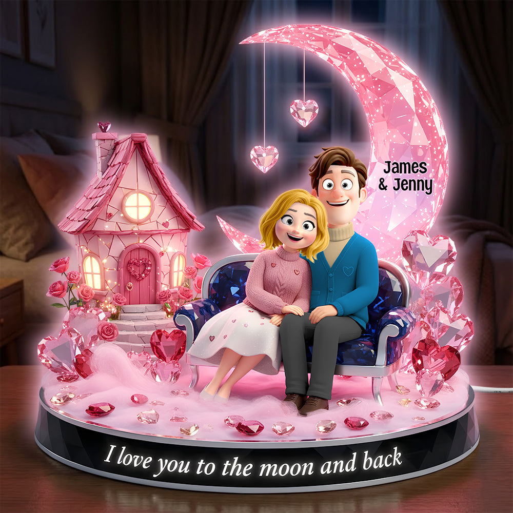 Romantic Couple Acrylic Light Box - Personalized Gifts For Couple 02totn031225-Homacus