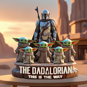 Personalized Gifts For Dad Acrylic Plaque, Dad & His Adorable Kids-Homacus