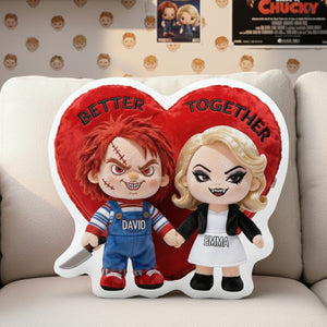 Gothic Doll Couple Pillow - Personalized Gifts For Couples 05OHLU111225-Homacus