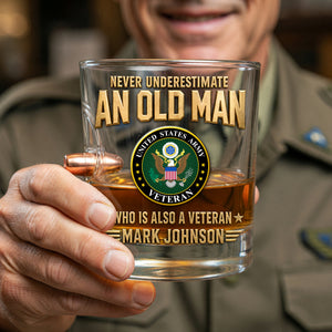 Bullet Round Glass - Personalized Gifts For Veterans 05tyqn120626