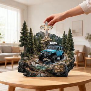 Jesus Take the Wheel Acrylic Plaque - Personalized Gifts For Off-road Lovers 04pamg160326-Homacus