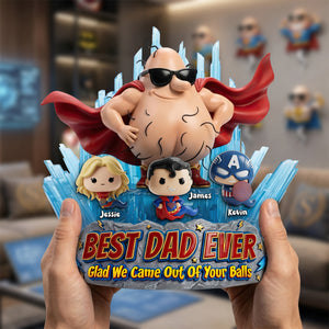 Funny Dad & Tiny Swimmers Acrylic Plaque - Personalized Gifts For Dads 02HUTA190526-Homacus