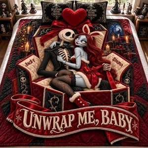 Spooky Naughty Couple Blanket - Personalized Christmas Gifts For Couples 05halu131026-Homacus