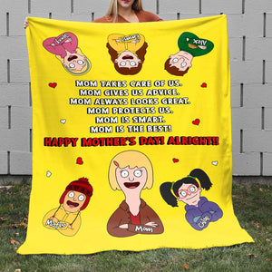 Personalized Gifts For Mom Blanket Happy Mother's Day Alright 05KADT281224HG-Homacus