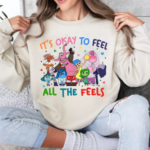 It's Okay To Feel All The Feels Shirt 519acxx050824, Autism Awareness-Homacus