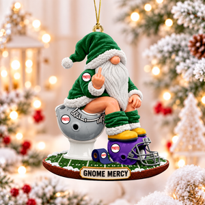 Badass Gnome Acrylic Ornament, Personalized Gifts For Sport Lovers 04qhqn201026-Homacus