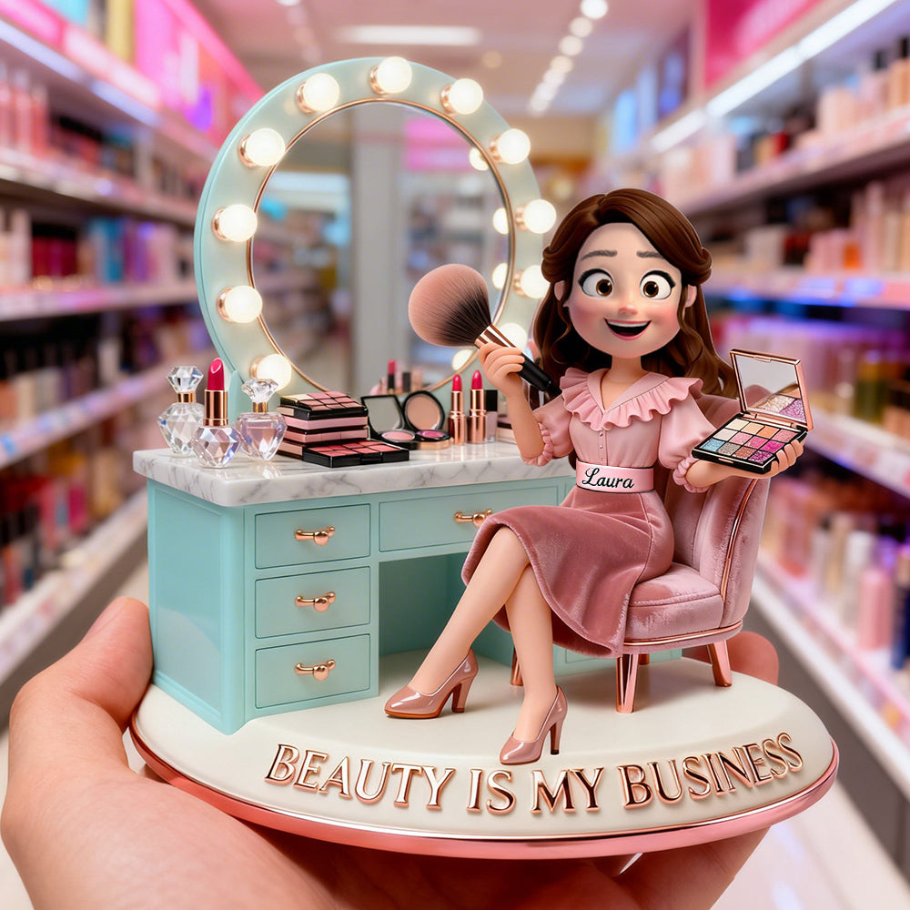 Dressing Table Acrylic Plaque - Personalized Makeup Artist Gifts 02PGDT230226-Homacus