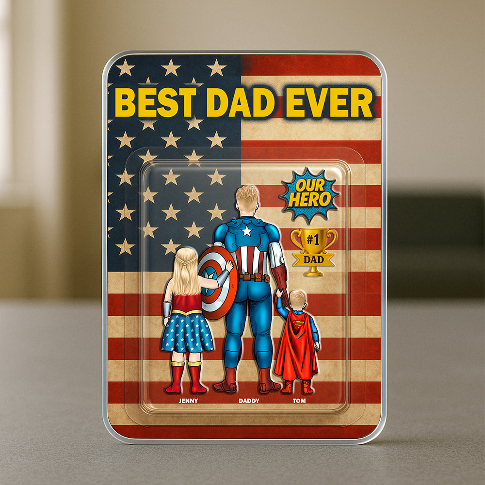 Best Dad Ever Acrylic Plaque - Personalized Gifts For Dad 01natn250425pa-Homacus