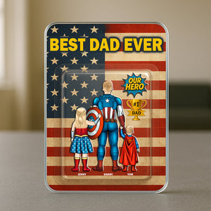 Best Dad Ever Acrylic Plaque - Personalized Gifts For Dad 01natn250425pa-Homacus