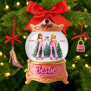 Girly Bestie Forever Ornament - Personalized Christmas Gifts For Besties 03OHLU140825-Homacus