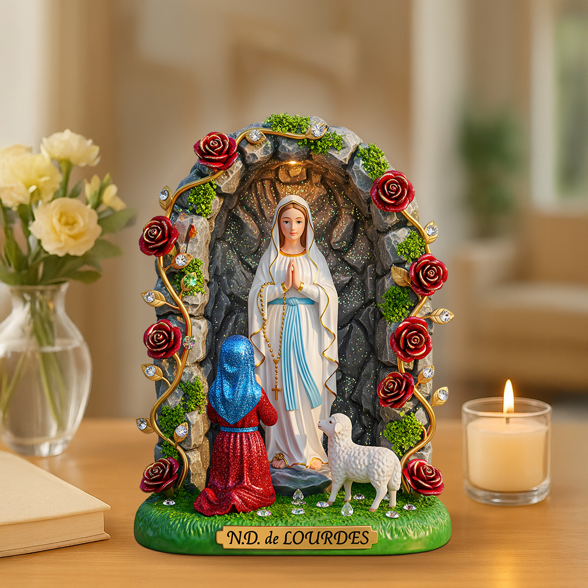 Virgin Mary Plaque - Personalized Gifts For Virgin Mary Lovers 02ohpu300625-Homacus